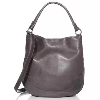 Сумка Frye Melissa Leather Hobo, серый