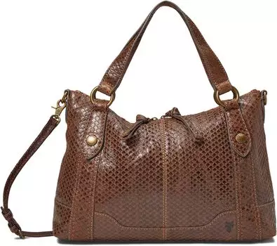 Сумка Frye Melissa Snake Medium Satchel, коричневый