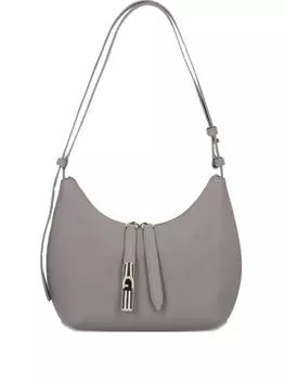 Сумка Furla Goccia из кожи, серый