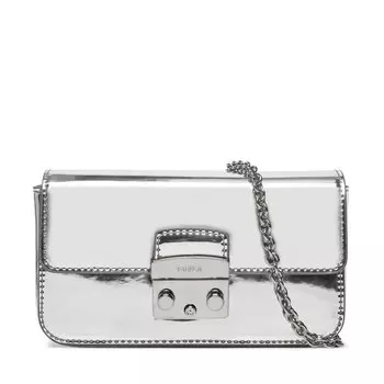 Сумка Furla MetropolisMini Crossbody, серебро