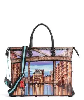 Сумка G3 Plus M из зерненой телячьей кожи Gabs, мультиколор