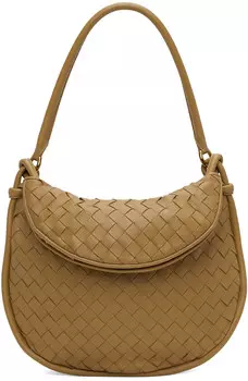 Сумка Gemelli бежевого цвета среднего размера Bottega Veneta