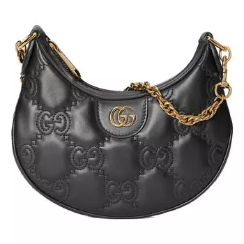 Сумка gg matelasse mini bag 'black' Gucci, черный