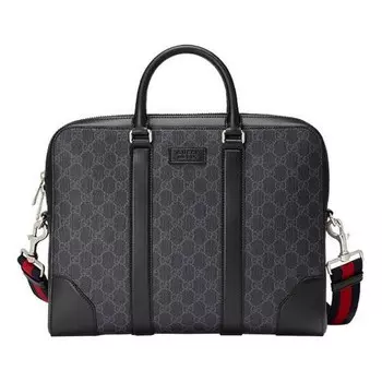 Сумка gg supreme briefcase 'black' Gucci, черный