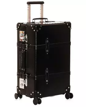 Сумка Globe-Trotter 4 Wheel Medium Check In Luggage 67x41x27cm, цвет Black & Black Chrome