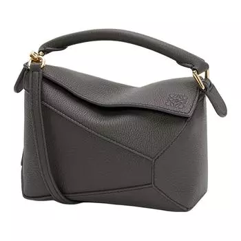 Сумка-головоломка из мягкой коровьей кожи, сумка на плечо, сумка через плечо, мини-сумка женская, темно-серая LOEWE