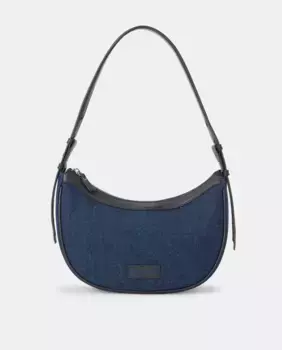 Сумка-гондола El Caballo из синей кожи и холста Guy Laroche, мультиколор