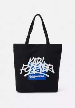 Сумка GRAFITTI TOTE UNISEX Karl Lagerfeld Jeans, цвет black/blue/white