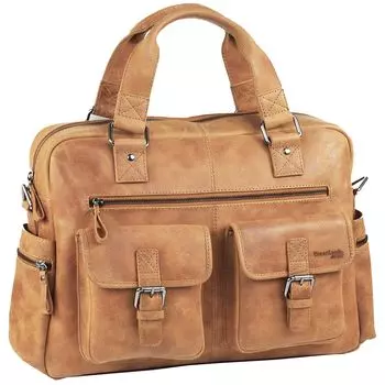 Сумка Greenland Nature Light Aktentasche Leder 43 cm, натуральный