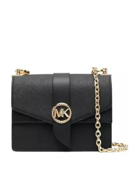 Сумка Greenwich Small из сафьяновой кожи Michael Kors, черный