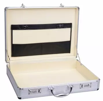 Сумка GRWE Akten Attachekoffer, серебряный