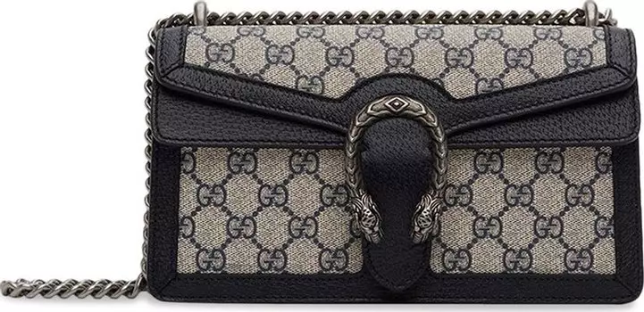 Сумка Gucci Dionysus GG Small Shoulder Bag Beige/Blue Supreme, бежевый
