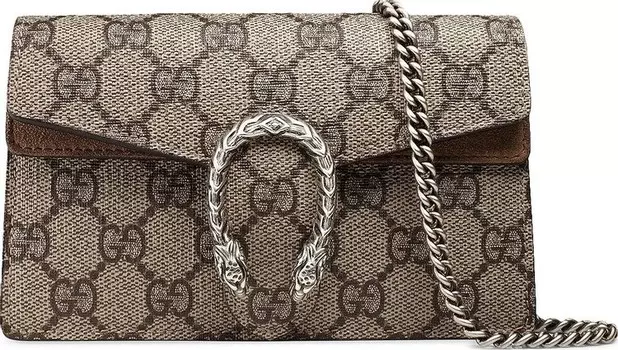 Сумка Gucci Dionysus GG Supreme Super Mini Bag Beige, бежевый
