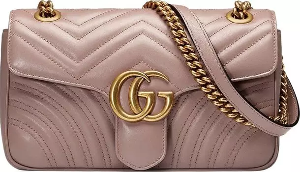 Сумка Gucci GG Marmont Matelass Shoulder Bag Dusty Pink
