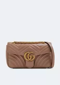 Сумка GUCCI GG Marmont small shoulder, розовый