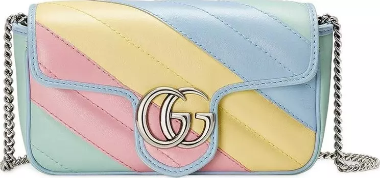 Сумка Gucci GG Marmont Super Mini Bag Multicolored Pastel