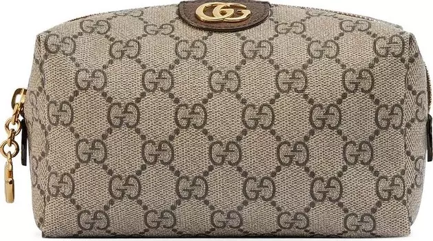 Сумка Gucci GG Supreme Canvas Ophidia Cosmetic Case Beige/New Acero, загар