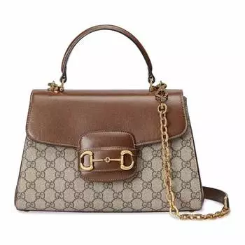 Сумка Gucci Horsebit 1955 Medium, коричневый