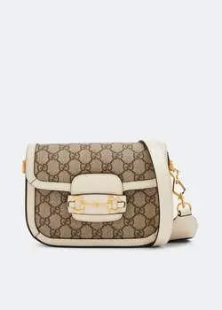 Сумка GUCCI Horsebit 1955 mini, бежевый