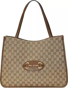 Сумка Gucci Horsebit 1955 Tote Bag Beige, бежевый