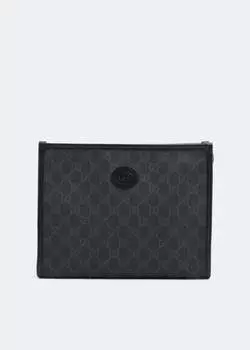 Сумка GUCCI Interlocking G vanity pouch, черный