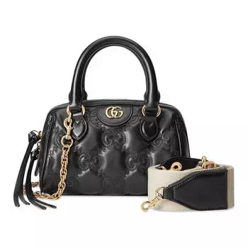 Сумка Gucci Love Parade GG Matelass Top Handle, черный