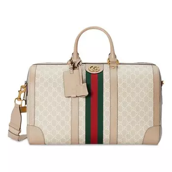 Сумка Gucci Ophidia Duffle, кремовый