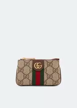 Сумка GUCCI Ophidia key case, бежевый
