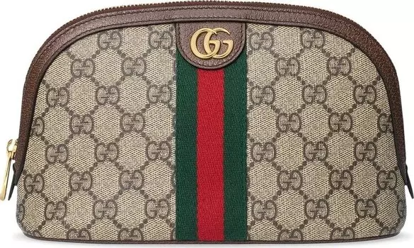 Сумка Gucci Ophidia Large Cosmetic Case Beige/Ebony, загар
