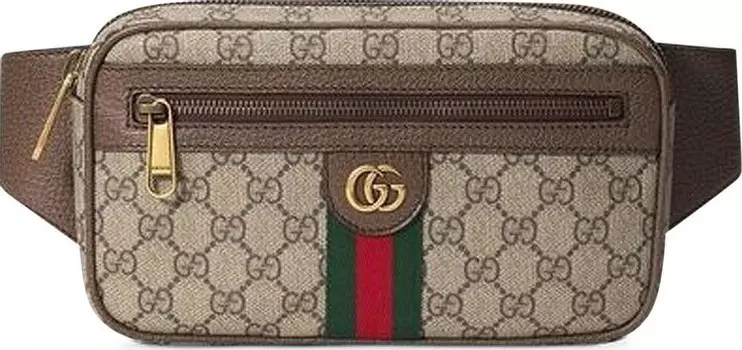 Сумка Gucci Ophidia Monogram Beltbag Beige, загар