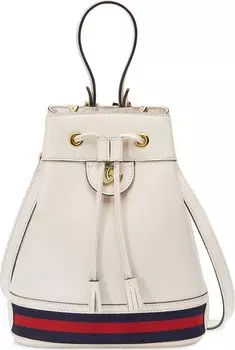 Сумка Gucci Ophidia Small Bucket Bag White, белый
