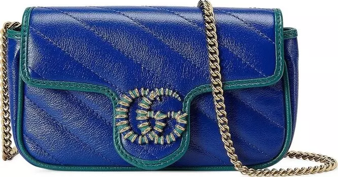 Сумка Gucci Super Mini Bag Blue, синий