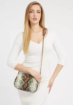 Сумка Guess BECCI MIT PRINT IN PYTHON-OPTIK, цвет mehrfarbig/grn