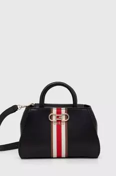 Сумка Guess кросс-боди с полосками, черный