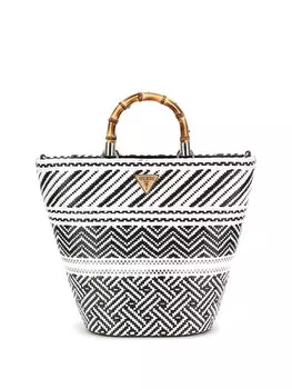 Сумка GUESS Handbag, черный/белый