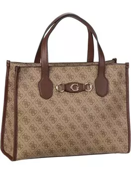 Сумка Guess Handtasche Izzy 2 Comp 54220, цвет Latte Logo/Brown
