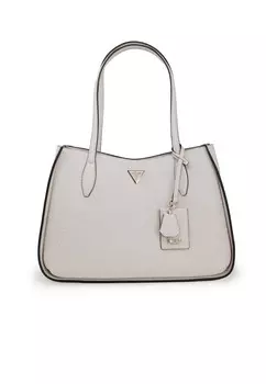 Сумка Guess хобо с брелком, белый
