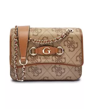 Сумка Guess Izzy через плечо, коричневый
