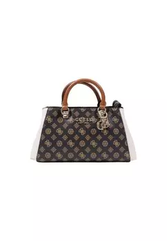 Сумка Guess с брелком, розовый/коричневый