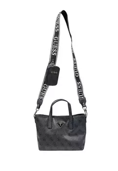 Сумка Guess с ремешком с логотипом, серый