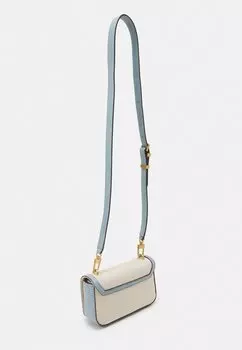 Сумка Guess STATUS MINI FLAP, цвет natural/light denim