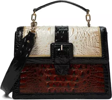 Сумка Hallie Satchel Brahmin, цвет Contour Jeanmarie