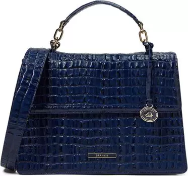 Сумка Hallie Satchel Brahmin, цвет Ink Leontyne