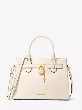 Сумка Hamilton из кожи среднего размера Michael Kors, бежевый