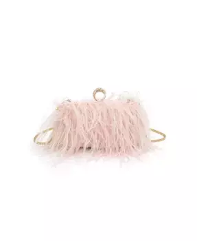 Сумка Harlow Feather Evening Bag Moda Luxe, розовый