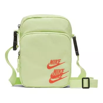 Сумка heritage embroidered "triple logo" sling bag 'light lime green' Nike, зеленый