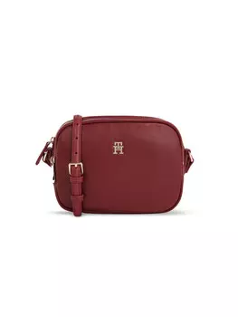 Сумка hilfiger borsa a tracolla poppy Tommy, бургундия