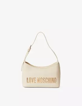 Сумка-хобо Bold Love Love Moschino, кремовый