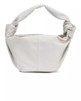 Сумка-хобо Bottega Veneta Teen Double Knot Shoulder, цвет White & Gold