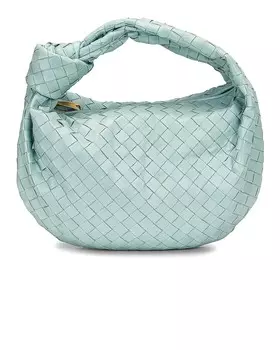 Сумка-хобо Bottega Veneta Teen Jodie, цвет Teal Washed & Gold